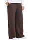 Brown Melton Wide Leg (W) - Khotwh