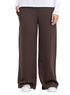 Brown Melton Wide Leg (W) - Khotwh