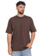 Brown O.S Round T-Shirt - Khotwh