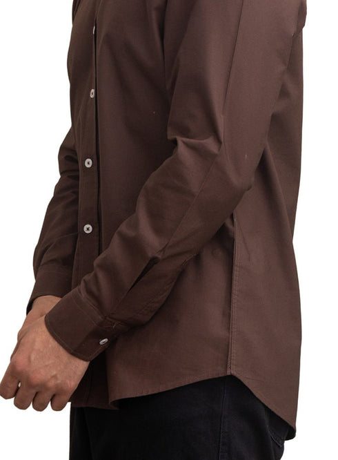 Brown Oxford Shirt - Khotwh