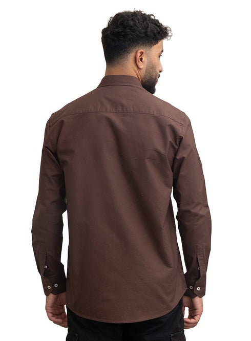 Brown Oxford Shirt - Khotwh