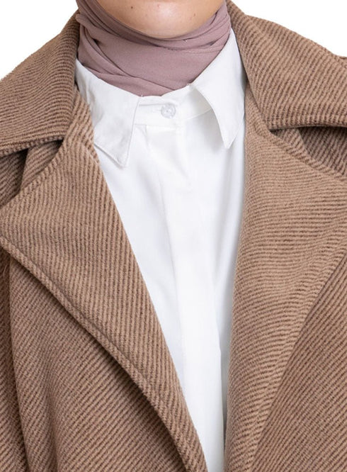 Brown RD - Short Jacquard Jacket - Khotwh
