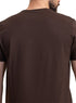 Brown Relaxed Round T-Shirt - Khotwh