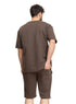 Brown Ribbed suit (M) - Khotwh