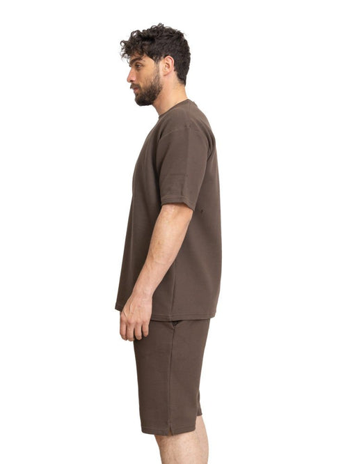 Brown Ribbed suit (M) - Khotwh
