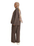 Brown Ribbed suit (W) - Khotwh