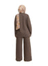 Brown Ribbed suit (W) - Khotwh