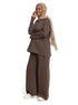 Brown Ribbed suit (W) - Khotwh