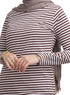 Brown Striped Long - Sleeve - Khotwh