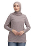 Brown Striped Long - Sleeve - Khotwh
