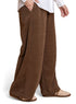 Brown Velvet Wide Leg (W) - Khotwh