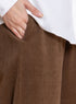 Brown Velvet Wide Leg (W) - Khotwh
