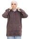 Brown Washed Hoodie Vent - Khotwh