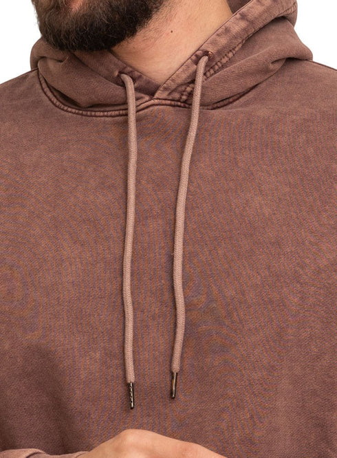 Brown Washed O - S Hoodie - Khotwh