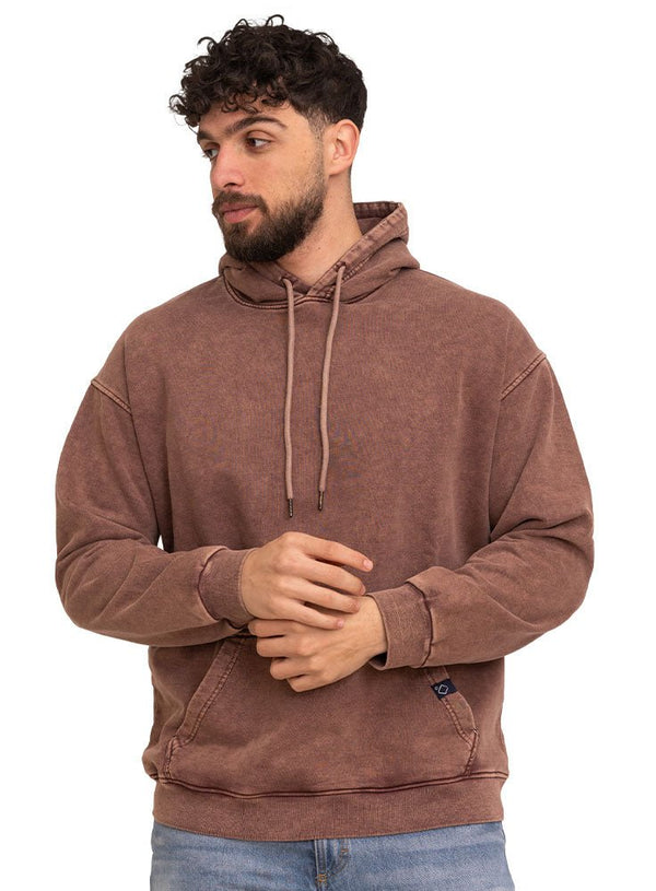 Brown Washed O - S Hoodie - Khotwh