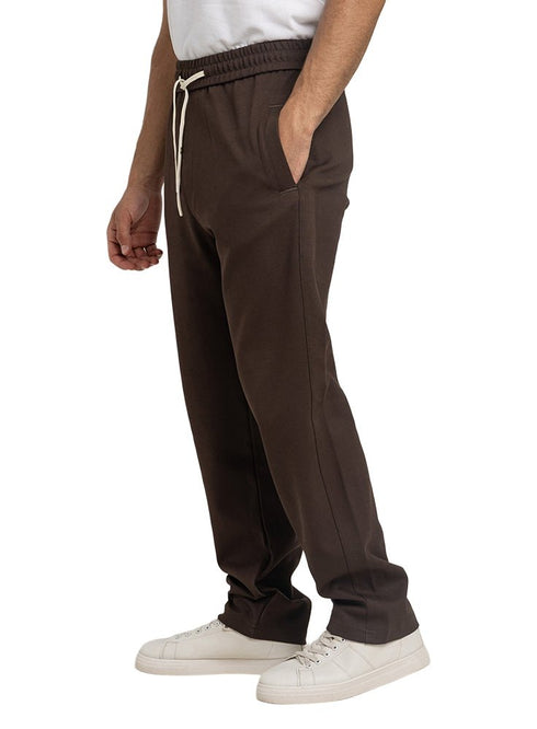 Brown Wide Leg Pants - Khotwh