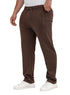 Brown Zipper-Melton Wide Leg - Khotwh