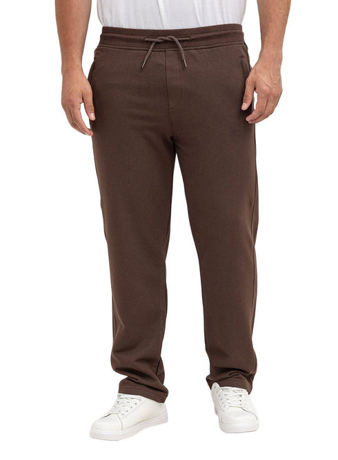 Brown Zipper-Melton Wide Leg - Khotwh