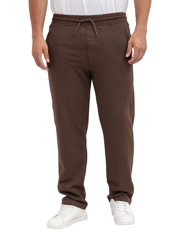 Brown Zipper-Melton Wide Leg - Khotwh