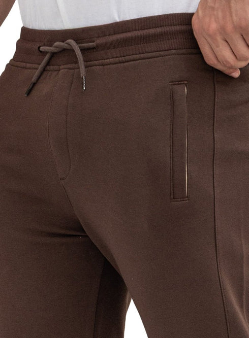 Brown Zipper-Melton Wide Leg - Khotwh