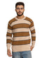 Brown*Beige Design 2425 S - Round Pullover - Khotwh