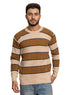 Brown*Beige Design 2425 S - Round Pullover - Khotwh