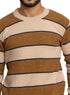Brown*Beige Design 2425 S - Round Pullover - Khotwh