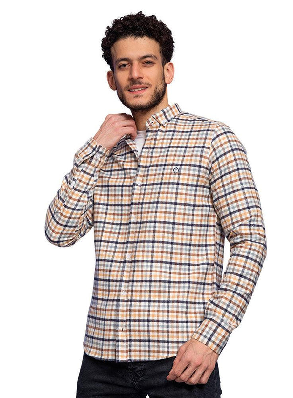 Brown*Grey Viyella Shirt - Khotwh