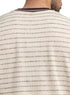 Brown*off - white Design 3042 NF - Striped Round T-Shirt - Khotwh