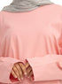 Bubblegum V-Over Size Long-Sleeve - Khotwh