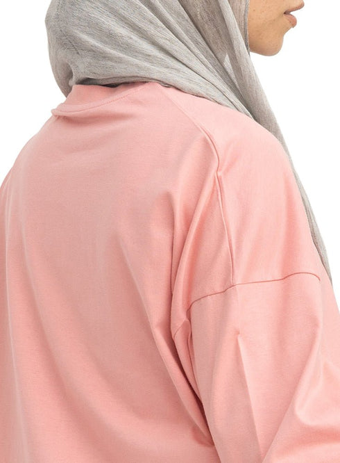 Bubblegum V-Over Size Long-Sleeve - Khotwh