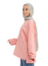 Bubblegum V-Over Size Long-Sleeve - Khotwh