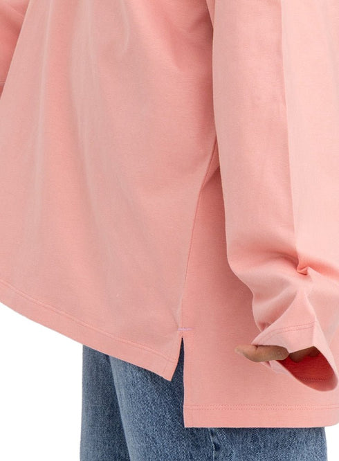 Bubblegum V-Over Size Long-Sleeve - Khotwh