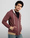 Burgundy Print - Zipper - Khotwh