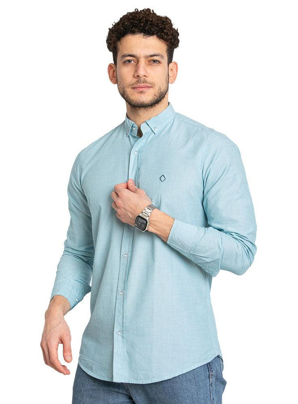 C - River Blue Oxford Shirt - Khotwh
