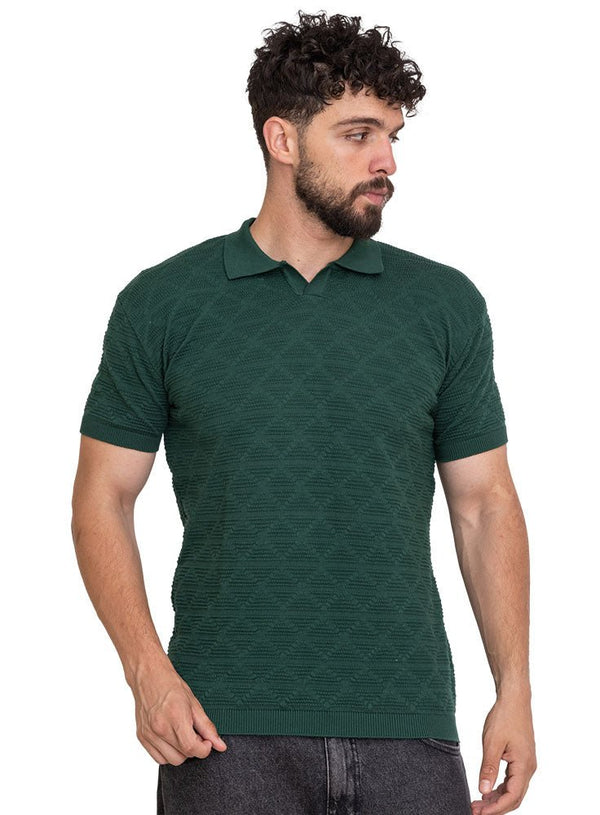 Cactus Design 1 - F - Polo Neck T-Shirt - Khotwh