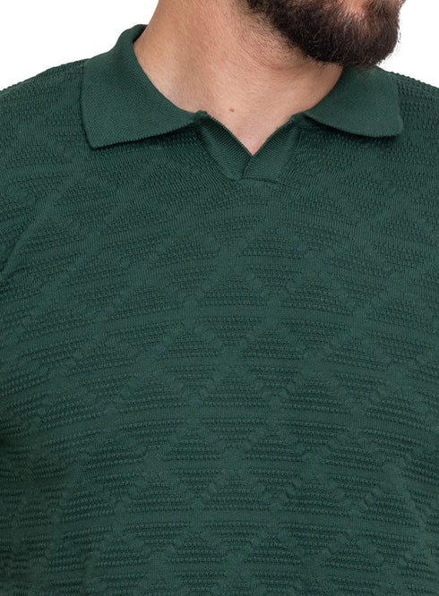 Cactus Design 1 - F - Polo Neck T-Shirt - Khotwh