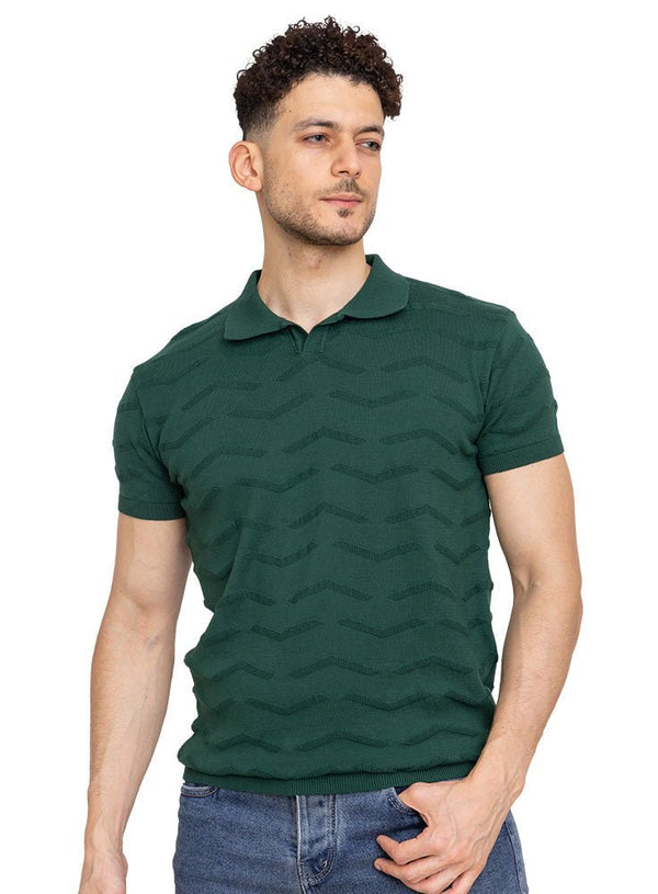 Cactus Design 21 - F - Polo Neck T-Shirt - Khotwh