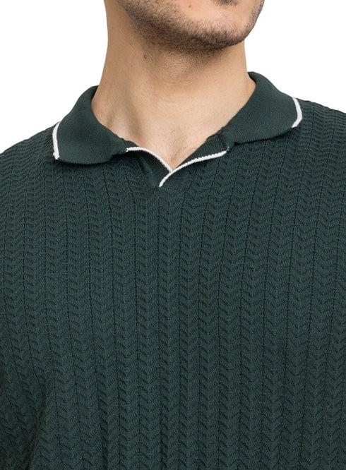 Cactus Design 5 - F - Polo Neck T-Shirt - Khotwh