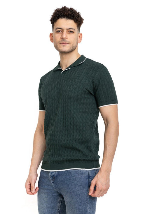 Cactus Design 5 - F - Polo Neck T-Shirt - Khotwh