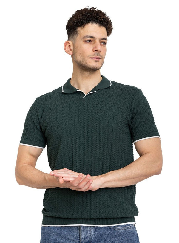 Cactus Design 5 - F - Polo Neck T-Shirt - Khotwh