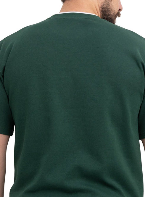 Cactus Double-Layerd Oversize Round T-Shirt - Khotwh