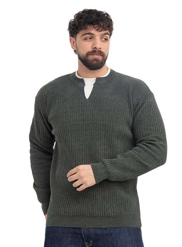 Cactus Double-Layerd Round Pullover - Khotwh