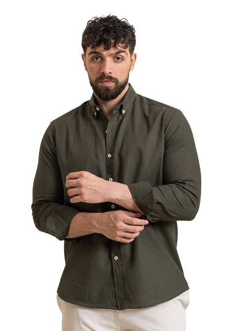 Cactus Linen Shirt - Khotwh