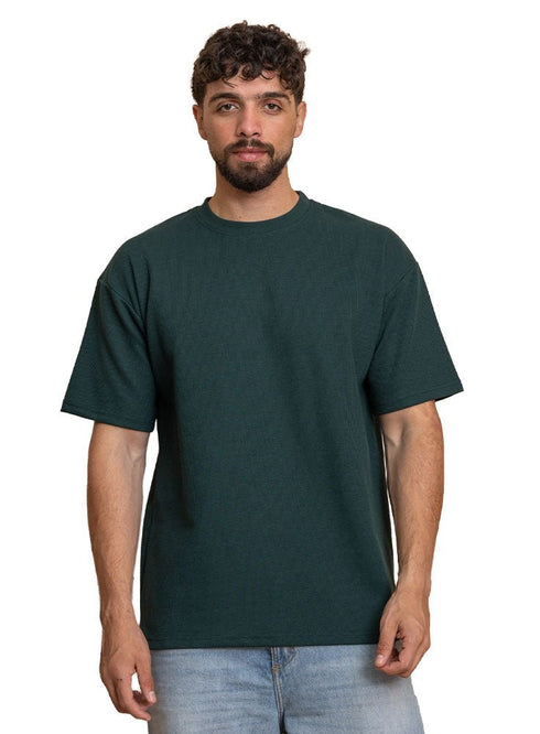 Cactus Squares O.S Round T-Shirt - Khotwh