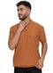 Camel Design 01011Knit Polo Neck Zipper - T-Shirt - Khotwh