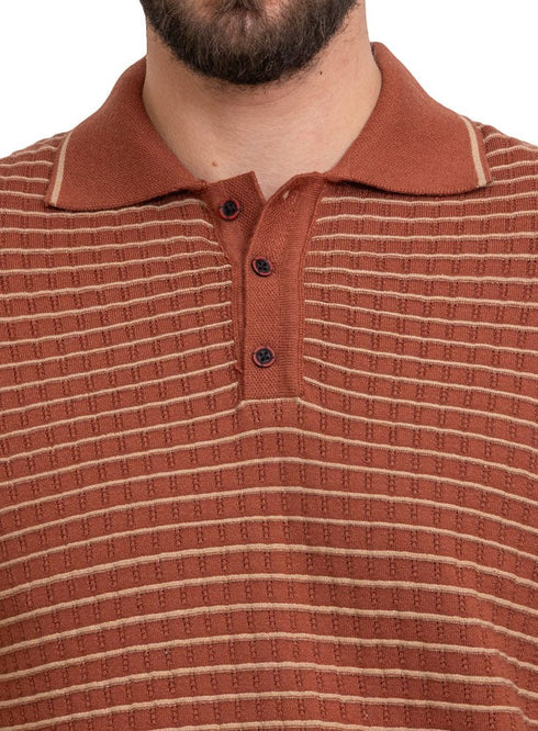 Camel Design 1004Knit Polo Neck - T-Shirt - Khotwh