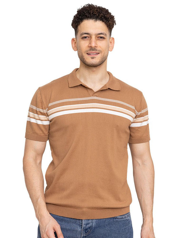 Camel Design 20 - F - Polo Neck T-Shirt - Khotwh