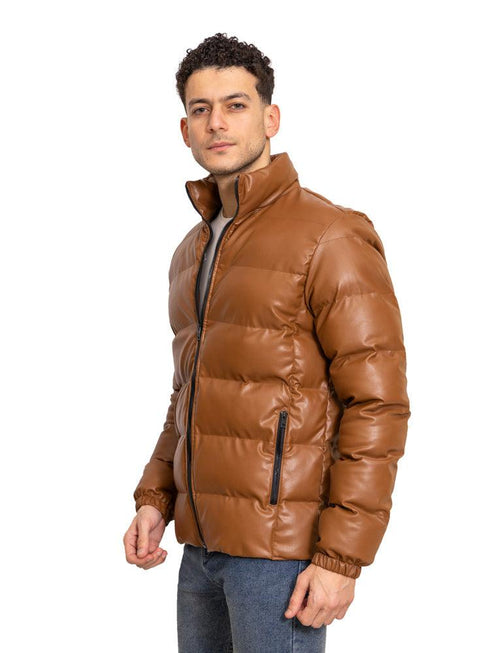 Camel F - Leather Jacket - Khotwh