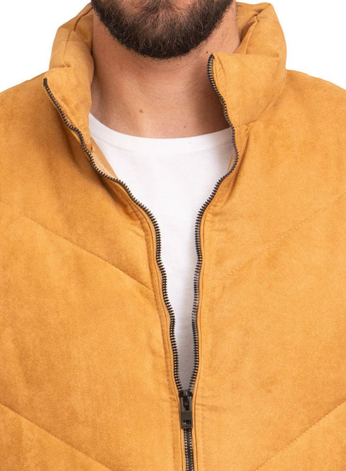 Camel Velvet Vest - Khotwh